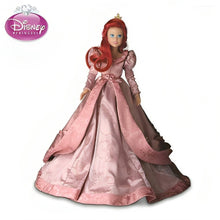 Load image into Gallery viewer, The Ashton-Drake Galleries Princess Ariel The Little Mermaid Doll Handcrafted of Soft Vinyl Skin  Fully Poseable Hand Painted Features in Silky Pink Gown Dress 16&quot;-Inches - RCE Global Solutions
