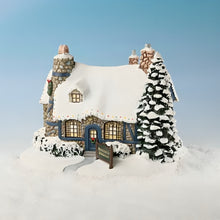 Load image into Gallery viewer, Thomas Kinkade "Painter of Light" Collection Issue #8: Stonehearth Restaurant Hawthorne Village Collectible Building Figurine Christmas Display
