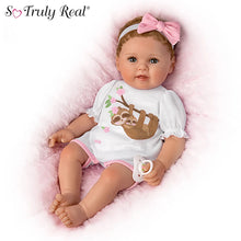 Load image into Gallery viewer, The Ashton-Drake Galleries Don&#39;t Hurry, Be Happy Lifelike Baby Girl Doll SoTrulyReal with Mom and Baby Sloth Outfit Poseable by Ping Lau 17-inches - RCE Global Solutions
