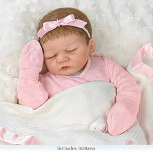 Load image into Gallery viewer, The Ashton-Drake Galleries &quot;Emily&quot; 20th Anniversary Lifelike Signature Edition Homecoming Baby Doll By Linda Webb 20-inches - RCE Global Solutions
