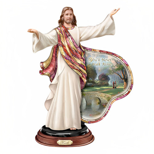 The Bradford Exchange Journey Of Faith Illuminations of the Lord Sculpture Collection Issue #1 by Thomas Kinkade and Louis Comfort Tiffany 8-inches - RCE Global Solutions