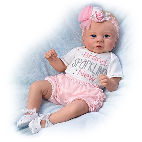 The Ashton - Drake Galleries Kaylie's Brand Sparkling New So Truly Real® Baby Girl Doll Weighted Fully Poseable with Soft RealTouch® Vinyl Skin by Master Doll Artist Violet Parker 16.5