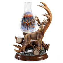 Load image into Gallery viewer, The Bradford Exchange Out of The Clearing Deer Sculpture Antler Lamp by Darell Bush 12-inches - RCE Global Solutions
