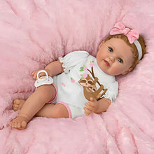 Load image into Gallery viewer, The Ashton-Drake Galleries Don&#39;t Hurry, Be Happy Lifelike Baby Girl Doll SoTrulyReal with Mom and Baby Sloth Outfit Poseable by Ping Lau 17-inches - RCE Global Solutions

