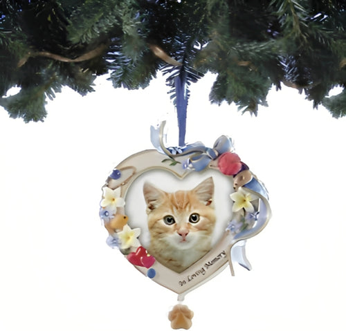 The Bradford Exchange Cat Bereavement Sculpted Photo Frame Ornament Christmas Decoration 4-inches - RCE Global Solutions