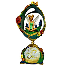 Load image into Gallery viewer, The Bradford Exchange Tink Today You Will Shine Disney Tinker Bell Enchanted Moments Collection Issue #6 Handcrafted Faberge-Style Sculptures with Faux Jewels and Raised-Relief Flowers Figurine 7-inches

