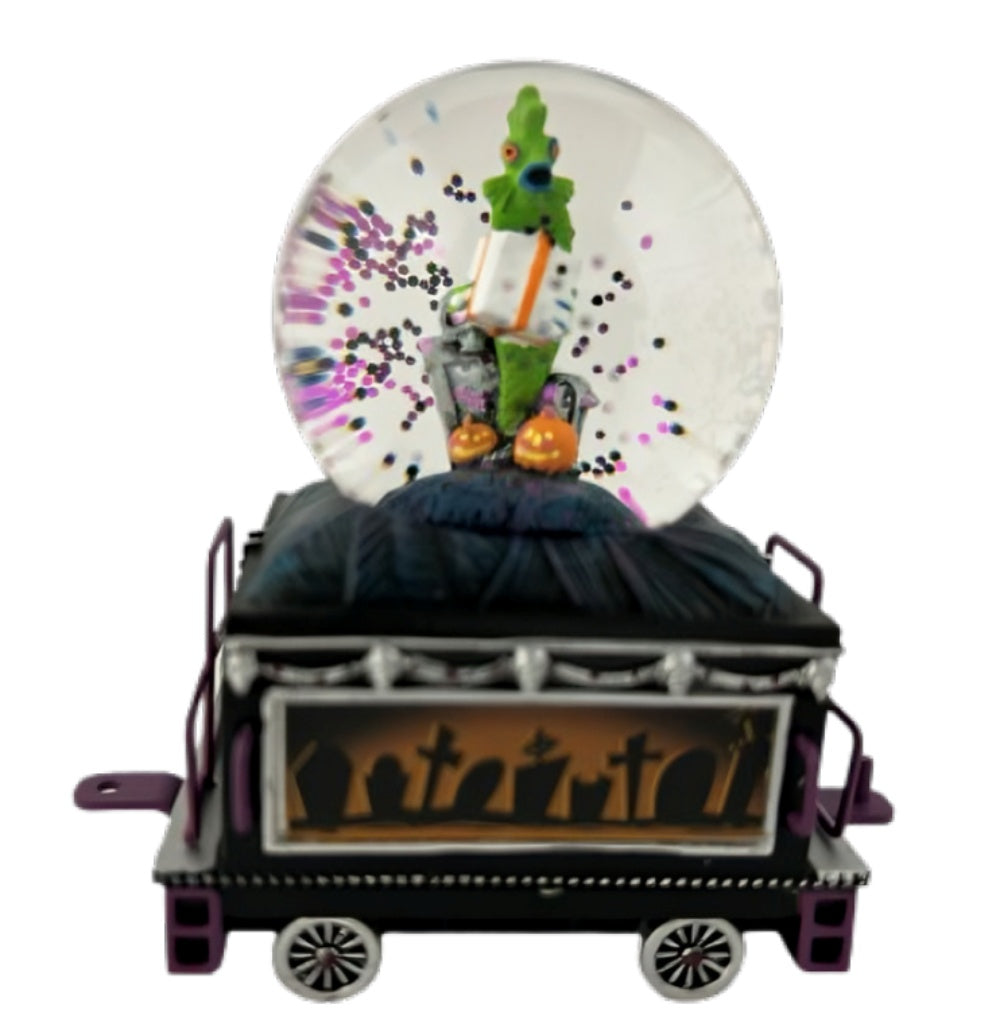 The Bradford Exchange Disney Tim Burton’s The Nightmare Before Christmas Glitter Globe Train Collection Issue #18 Handcrafted & Hand-Painted with Music & Glitter 4.5-Inches