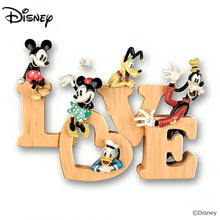 Load image into Gallery viewer, The Bradford Exchange Disney Mickey Mouse and Friends LOVE Wall Decor Vintage-Style Hand-Cast and Hand-Painted Artisan Masterpiece Heartwarming Home Decoration 13&quot; W x 10&quot; H x 2&quot; D - RCE Global Solutions
