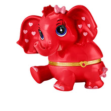 Load image into Gallery viewer, The Bradford Exchange Granddaughter Never Forget You Are Loved Birthstone Music Box Collection Issue #1: JANUARY Heirloom Porcelain Elephant with Swarovski Crystal and Plays &quot;You Are My Sunshine&quot; 4.5-inches
