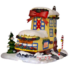 Load image into Gallery viewer, The Bradford Exchange Rudolph The Red-Nosed Reindeer Village Collection Issue #27 Christmas Town Cobbler Village Display Illuminated Lighted Holiday Decor Hand Painted Sculpture 8.75-Inches
