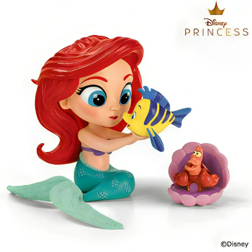 The Ashton-Drake Galleries Ariel Disney Princess Timeless Tales Tots Figure Collection Issue #2 Handcrafted Collectible Figurine with Lifelike Details and Custom Fabric Accents Licensed Disney Princess Collectible for Disney Fans and Collectors 4-inches - RCE Global Solutions