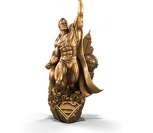 Load image into Gallery viewer, The Bradford Exchange DC Comics The HALL OF JUSTICE Sculpture Collection Issue #1: Superman Bronze Statue Handcrafted Limited Edition Collectible 9.5-inches

