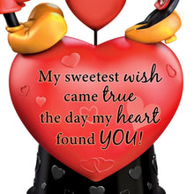 Load image into Gallery viewer, The Bradford Exchange Disney Mickey Mouse And Minnie Mouse Figurine Hand-Painted Musical Collectible with Spinning Heart &amp; “Always in My Heart” Melody 6.25-inches
