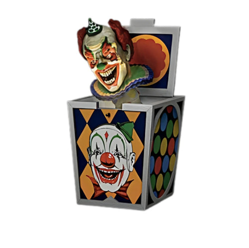The Bradford Exchange Faces Of Fear ShockBox Sculpture Collection Issue #1 Kreepy Klown Sculpture with Lights And Sounds Handcrafted Resin Box with Rising, Fully-Sculpted Heads 6.25-Inches - RCE Global Solutions