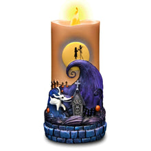 Load image into Gallery viewer, The Bradford Exchange Disney The Nightmare Before Christmas Candle Collection Issue #2 Spiral Hill LED Flameless Candle with Sculpted Details 7-inches
