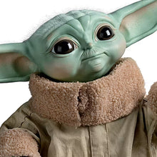 Load image into Gallery viewer, The Ashton-Drake Galleries Star Wars Grogu 1:1 Scale Poseable Portrait Figure Official Licensed Mandalorian Collectible Statue Hand-Painted Life-Size Baby Yoda Display Figure 15-inches
