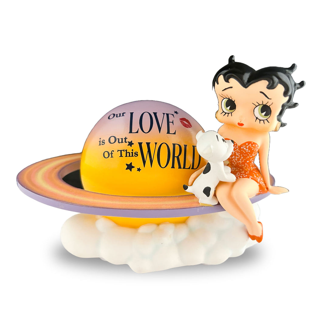 The Hamilton Collection Betty Boop Our Love Is Out of This World Issue #6 of Our Love Is Out of This World Figurine Collection Hand-Painted with Glitter and Metallic Accents 5-inches - RCE Global Solutions