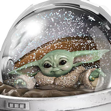 Load image into Gallery viewer, The Bradford Exchange STAR WARS The Mandalorian The Child Glitter Globe Collection Issue #1 Hand-painted &amp; Fully Detailed Decor 6.75-inches
