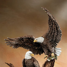 Load image into Gallery viewer, The Bradford Exchange American Bald Eagle Figurine Sculpture Protectors of The Nest Collection Handcrafted 10&quot;-Inches - RCE Global Solutions
