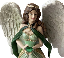 Load image into Gallery viewer, The Hamilton Collection Loves Shining Light Handcrafted and Glittery Wings Cherish Memories with Irish-Inspired Angels from Eternal Love Angels Figurine Collection Issue #2 by Thomas Kinkade 9-inches - RCE Global Solutions
