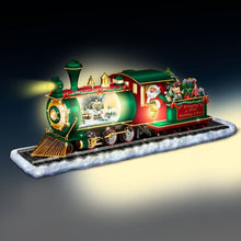 Load image into Gallery viewer, The Bradford Exchange “Bringing Holiday Cheer” Illuminated Musical Snow Globe Train Christmas Decoration by Thomas Kinkade 9-Inches - RCE Global Solutions
