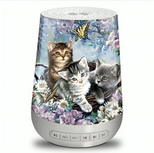 Load image into Gallery viewer, The Bradford Exchange Kitten Bouquet Sleep Sound Machine Limited Edition Nightlight &amp; Sound Therapy Device with 24 Soothing Sounds and Timer by Dona Gelsinger 6-Inches
