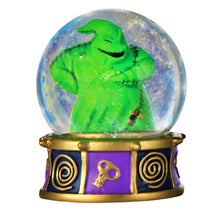 Load image into Gallery viewer, The Bradford Exchange Disney Tim Burton&#39;s The Nightmare Before Christmas Glitter Globe Collection Issue #5: &#39;Oogie&#39; Handcrafted Glitter Globe with Sculptural Base Halloween Decorations 7.5-Inches
