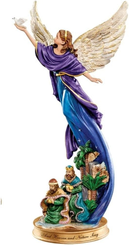 The Bradford Exchange And Heaven and Nature Sing Nativity Angel Figurine Issue #4 by Thomas Kinkade 6-inches - RCE Global Solutions