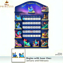 Load image into Gallery viewer, The Bradford Exchange Disney Princess Perpetual Calendar Collection Issue #1: JAN-FEB Featuring Cinderella &amp; Tiana Handcrafted and Hand-Painted High-Heeled Shoe Sculptures 2.75-inches - RCE Global Solutions
