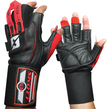 Load image into Gallery viewer, Skott Talon Elite Weightlifting Gloves Genuine Leather Gym Gloves with Wrist Wrap Support, Durable Grip for Training, Bodybuilding &amp; Fitness Unisex
