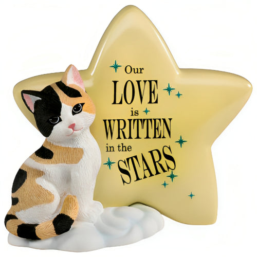 The Hamilton Collection Love Written in the Stars Our Love Is Out of This World Celestial Cat Figurine Collection Issue #2 by Blake Jensen 4.5-inches