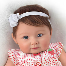 Load image into Gallery viewer, The Ashton-Drake Galleries So Truly Real Ava Elise Baby Doll Hand-rooted Hair RealTouch Vinyl Skin Poseable by Ping Lau 17-inches - RCE Global Solutions

