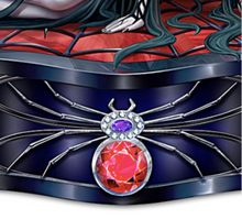 Load image into Gallery viewer, Anne Stokes GOTHIC Spider Web Fairy Keepsake SPIDER&#39;S WEB BOX Arachnafairia - RCE Global Solutions
