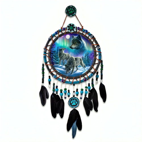 The Bradford Exchange Magnificent Sprits Illuminated Dreamcatchers Issue #2 from Aurora Borealis Wall Decor Collection by James Meger 9.5