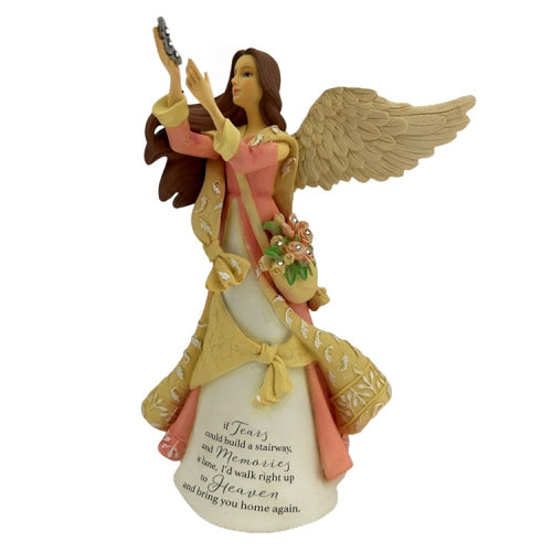 The Hamilton Collection If Tears Could Build A Stairway from On Wings Of Love Angel Figurine Collection Issue #5 by Karen Hahn 7-inches - RCE Global Solutions