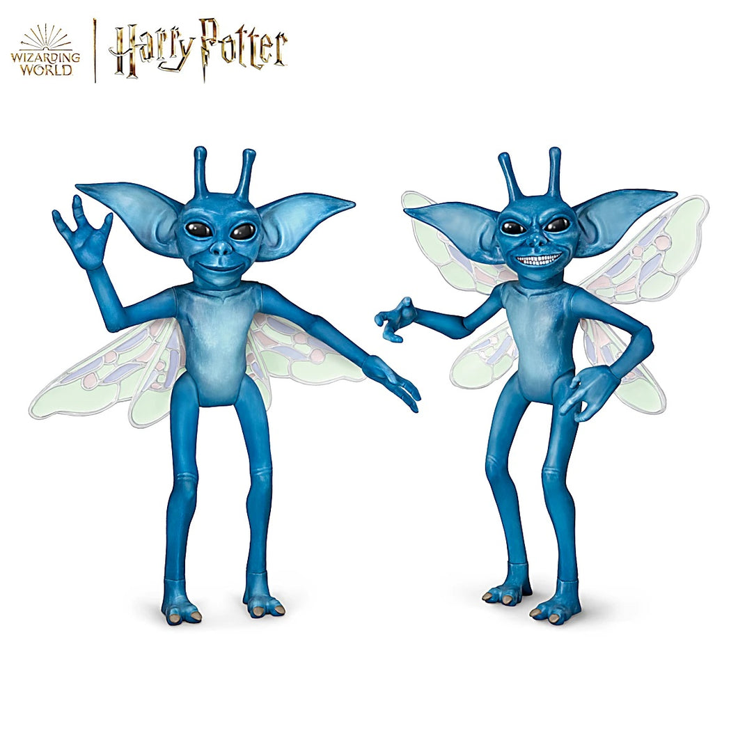 The Ashton-Drake Galleries Cornish Pixies from Harry Potter™ Portrait Doll 2-Figure Set Poseable Handcrafted in Hand-painted Vinyl 11-inches - RCE Global Solutions