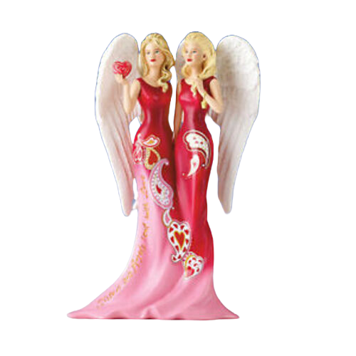 The Hamilton Collection Sisters are Beloved Angels Angelic Sisters of Heartfelt Figurine Issue #2 Hand Sculpted Tribute to Sisterhood by Thomas Kinkade 7-inches