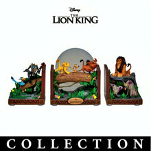 Load image into Gallery viewer, The Bradford Exchange 30th Anniversary Disney The Lion King Bookend Collection Issue #1 Zazu and Rafiki Handcrafted Resin Bookends with Intricate Sculptural Details 5-inches
