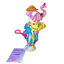 Load image into Gallery viewer, The Hamilton Collection Passionate Promenade Posh Elephant Figurine Handcrafted Breast Cancer Awareness Art with Glitter and Faux Gems by Margaret Le Van 4-inches - RCE Global Solutions
