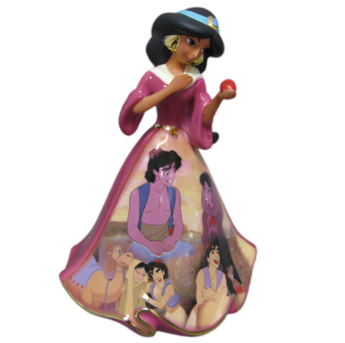 The Bradford Exchange Jasmine's Dream Disney Dresses and Dreams® Bell Collection Issue #23 Heirloom Porcelain Scenes from Disney's Aladdin Hand Sculpted & Hand Glazed Figurine 9-inches - RCE Global Solutions