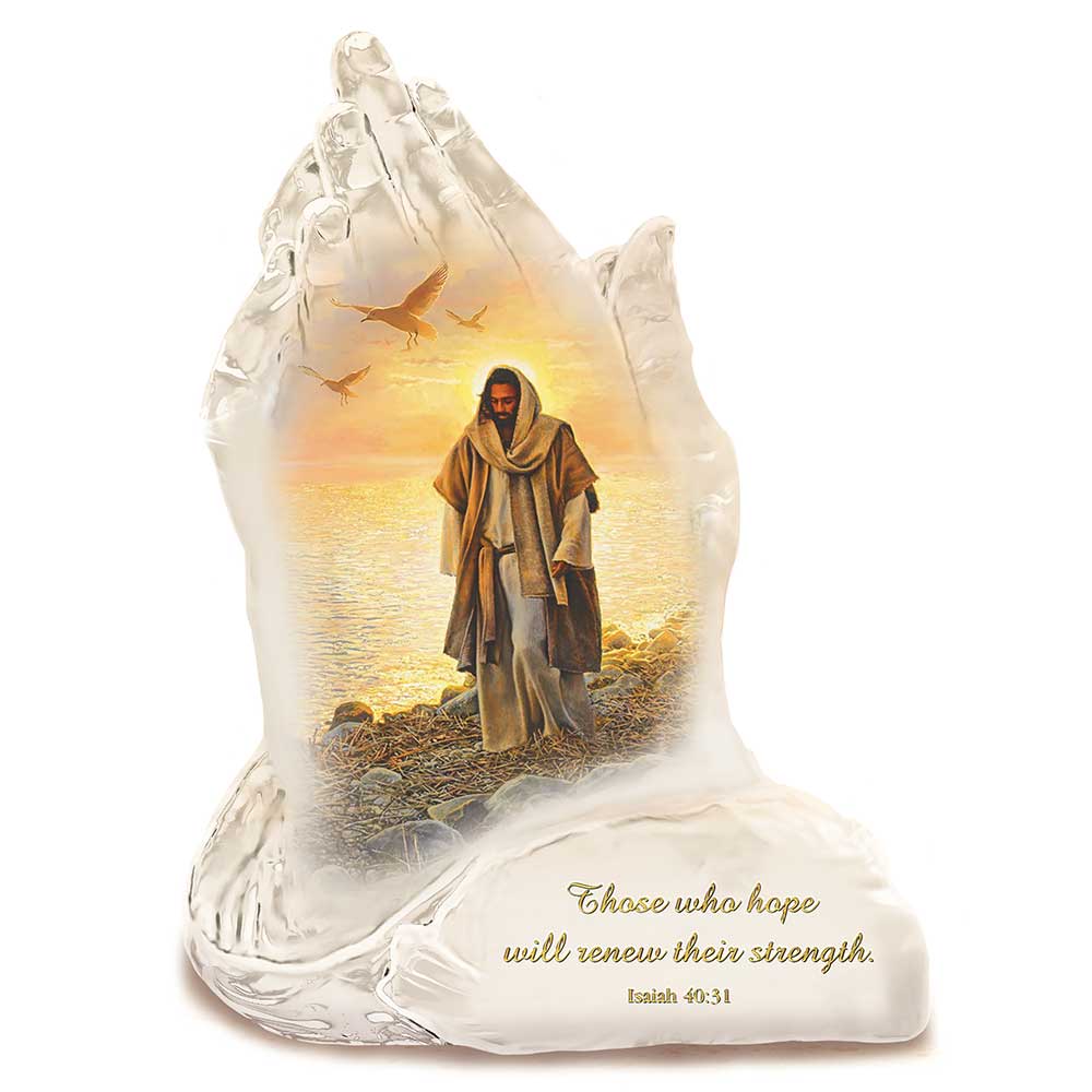 The Bradford Exchange Hope In The Lord Issue #13 Praying Hands Religious Art Collectible Figurine with Art by Greg Olsen 6-inches - RCE Global Solutions