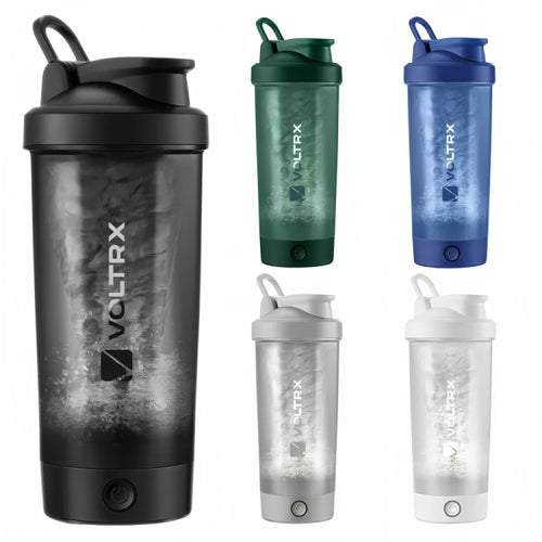 VOLTRX Merger Protein Blender Shaker Bottle USB C Rechargeable Electric Protein Shake Mixer Cups BPA Free 24oz - RCE Global Solutions