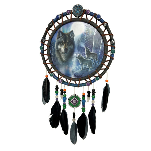The Bradford Exchange Aurora Borealis Wall Decor Collection: Ethereal Guardians Illuminated Dreamcatchers Issue #4 by James Meger 12.5-inches