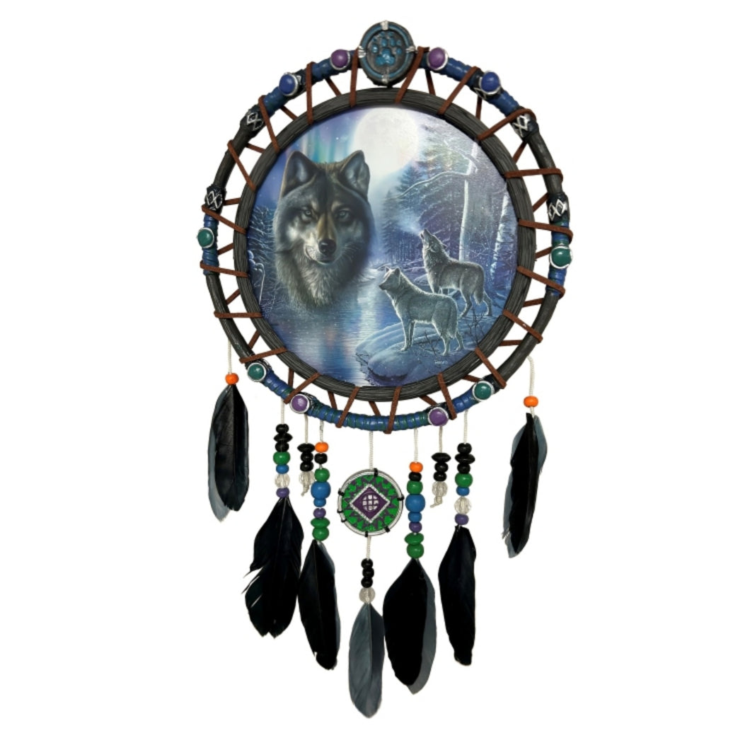 The Bradford Exchange Aurora Borealis Wall Decor Collection: Ethereal Guardians Illuminated Dreamcatchers Issue #4 by James Meger 12.5-inches - RCE Global Solutions