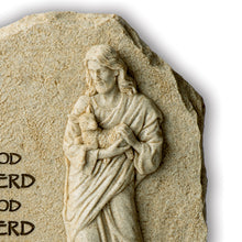 Load image into Gallery viewer, The Bradford Exchange Cornerstones of Faith Wall Decor Collection Issue #3 I Am The Good Shepherd Jesus Christ Religious Plaque with Biblical Inscription Ancient Stone Look Christian Wall Art 8.75-Inches
