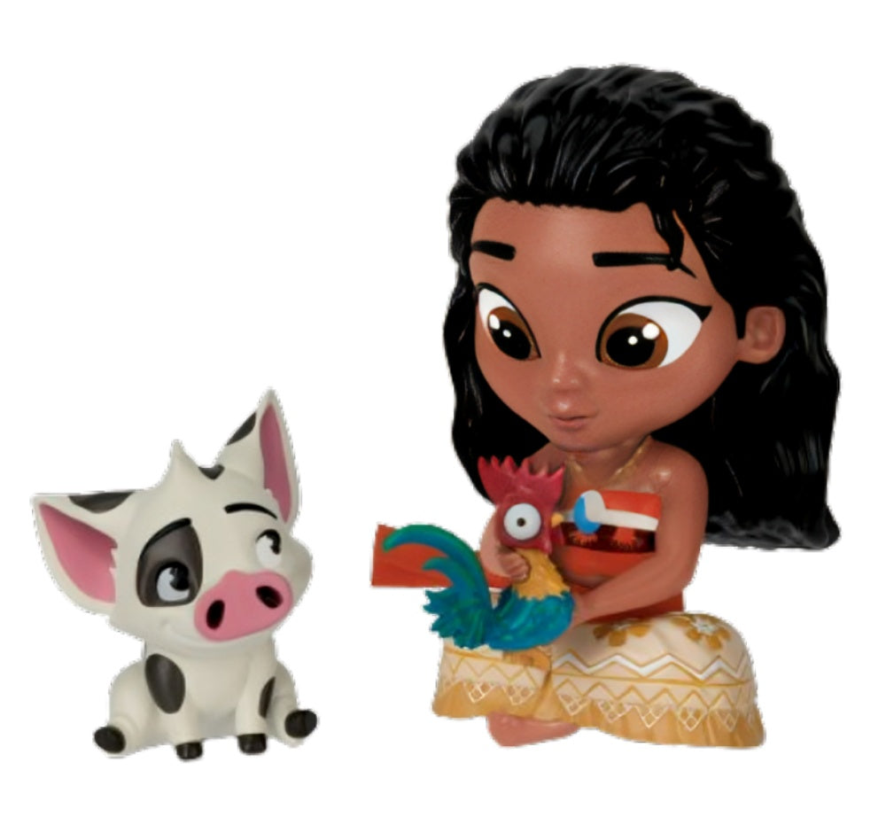 The Ashton-Drake Galleries Disney Princess Timeless Tales Tots Figure Collection Issue #6: Moana Handcrafted & Hand-Painted Resin Figurine with Fabric Accents 4-inches