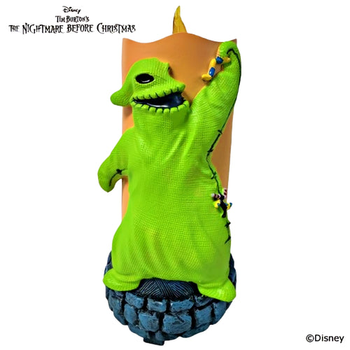 The Bradford Exchange Disney The Nightmare Before Christmas Candle Collection Issue #7 "Oogie" LED Flameless Candle with Sculpted Details 7-inches