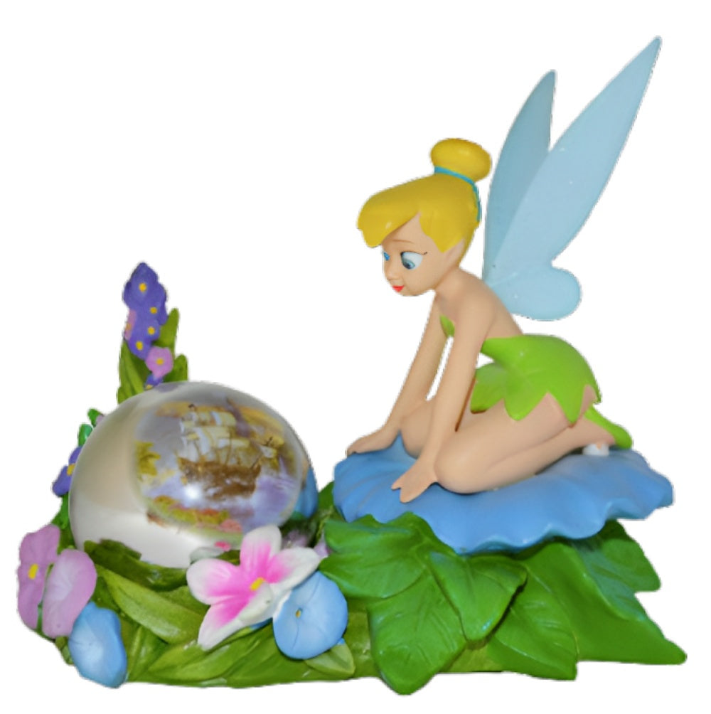 The Hamilton Collection Disney's A Magical Pixie Land Figurine Collection Issue #5 Don't Play with Pirates Tinker Bell Figurine Handcrafted Collectible with Shimmering Wings, Sparkling Details & Mirrored Ball by Thomas Kinkade 4-Inches - RCE Global Solutions