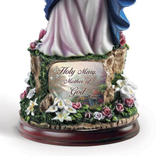 Load image into Gallery viewer, The Bradford Exchange Holy Mary Mother Of God from Thomas Kinkade Blessed Mother Illuminated Sculpture Collection Issue #3 9-Inches - RCE Global Solutions
