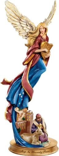 The Bradford Exchange Sleep in Heavenly Peace Nativity Angel Figurine Issue #2 Hand-Sculpted 3D Artwork and Exquisite Hand-Painted Details Renaissance-Inspired Design by T-Kinkade 6-inches - RCE Global Solutions